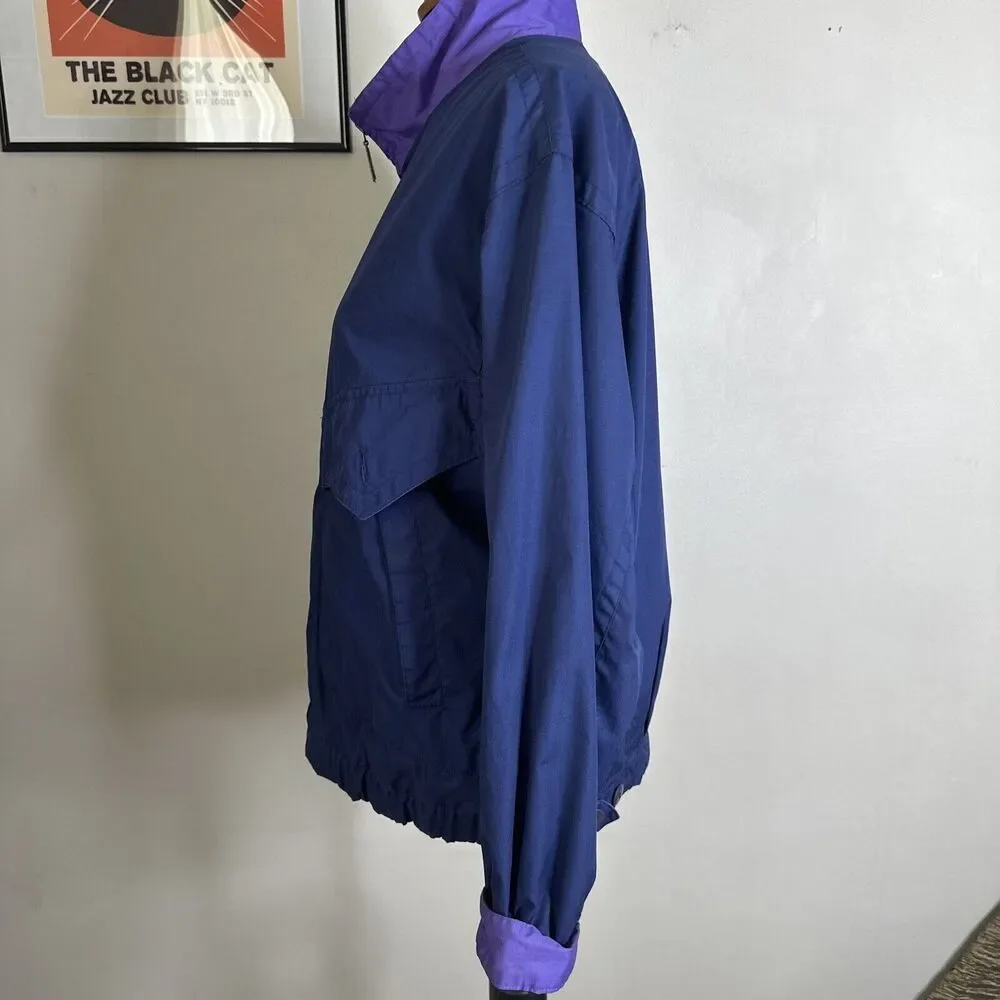 Vintage Pacific Trail Womens Medium Jacket Windbreaker Purple 90s Gorpcore VTG